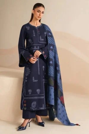 PREMIUM 3PC DHANAK EMBROIDERED SUIT – BIC-5031